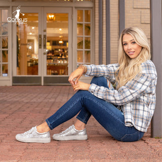 Down Time Metallic Sneaker - Bray and Em Boutique