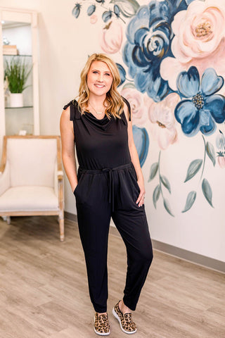 Draped With Class Jumpsuit - Bray and Em Boutique