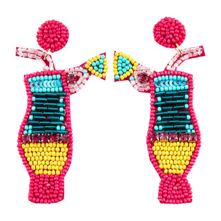 Drink Beaded Earrings - Bray and Em Boutique