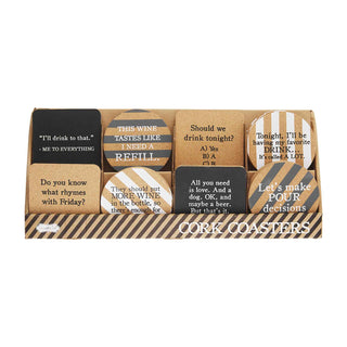 Drinking Humor Cork Coasters - Bray and Em Boutique
