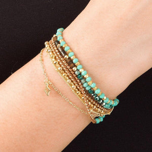 Marquet Ellen- Elegant Wrap bracelet with Charm