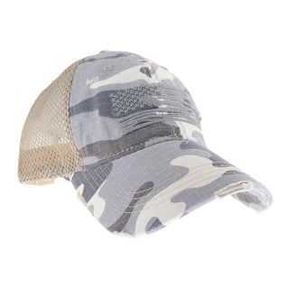 Embroidered American Flag Camo Ball Cap - Bray and Em Boutique