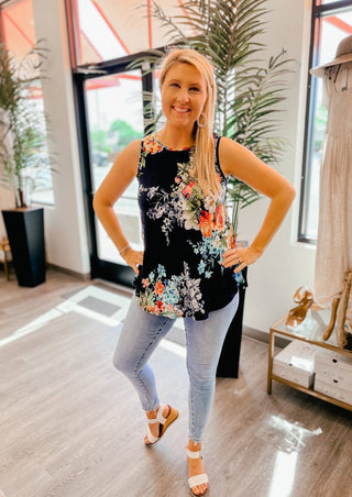 Enchanted Garden Tank - Bray and Em Boutique