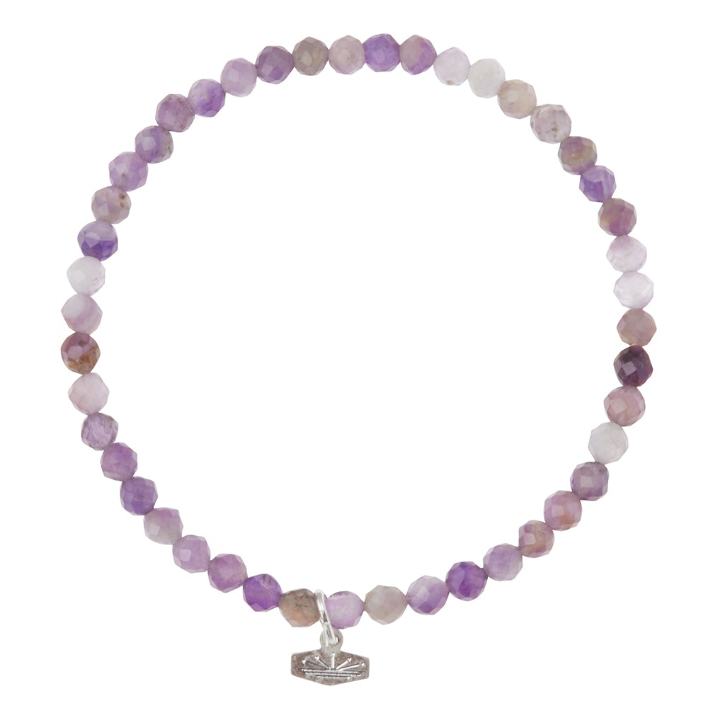 Faceted Stone Stacking Bracelet