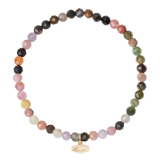 Faceted Stone Stacking Bracelet