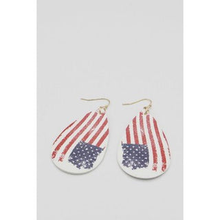 Faded Flag Earrings - Bray and Em Boutique