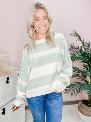 Feel It Still Sage Sweater - Bray and Em Boutique