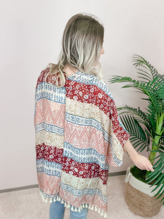 FINAL SALE Easel: Tassel Bottom Duster - Bray and Em Boutique