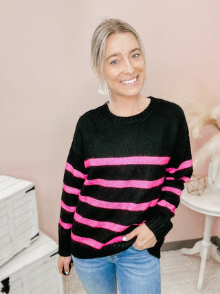 FINAL SALE Sew in Love: Stripe Crew Neck - Bray and Em Boutique