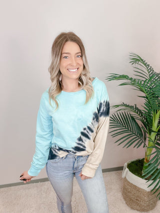 *Final Sale* Sew In Love: Tie Dye Sweatshirt - Bray and Em Boutique