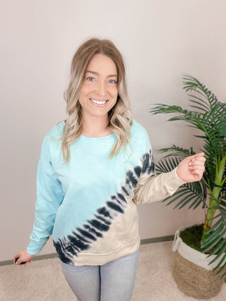 *Final Sale* Sew In Love: Tie Dye Sweatshirt - Bray and Em Boutique