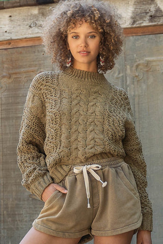*Final Sale* Twisted Knit Sweater - Bray and Em Boutique