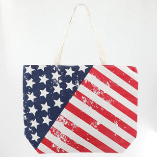 Flag Beach Tote - Bray and Em Boutique