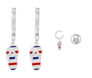 Flip Flop Flag Earrings - Bray and Em Boutique
