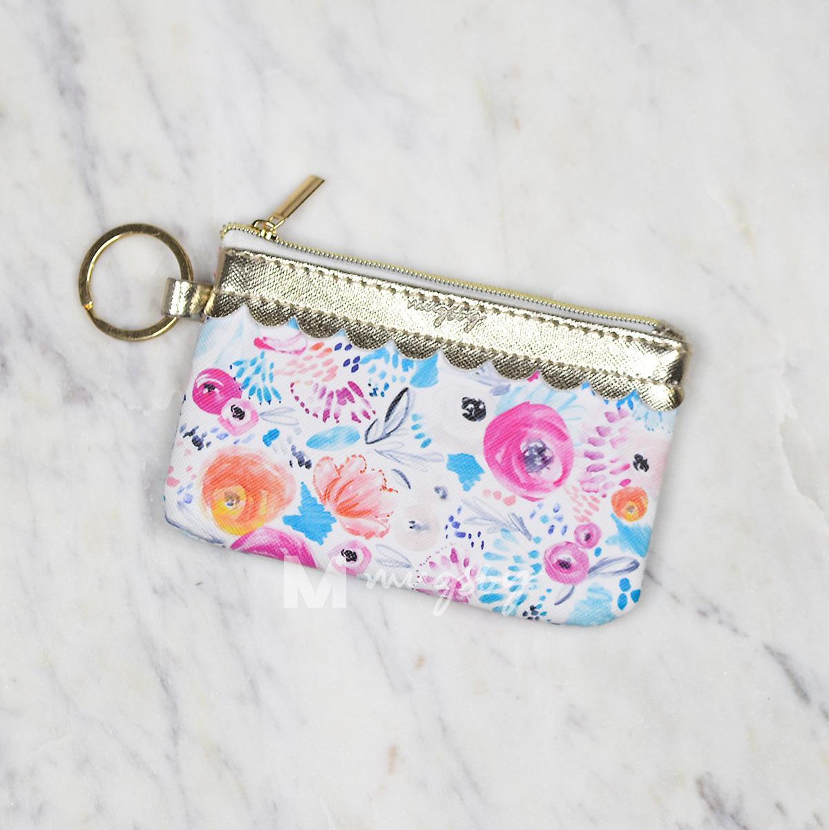 Floral Key Ring Wallet
