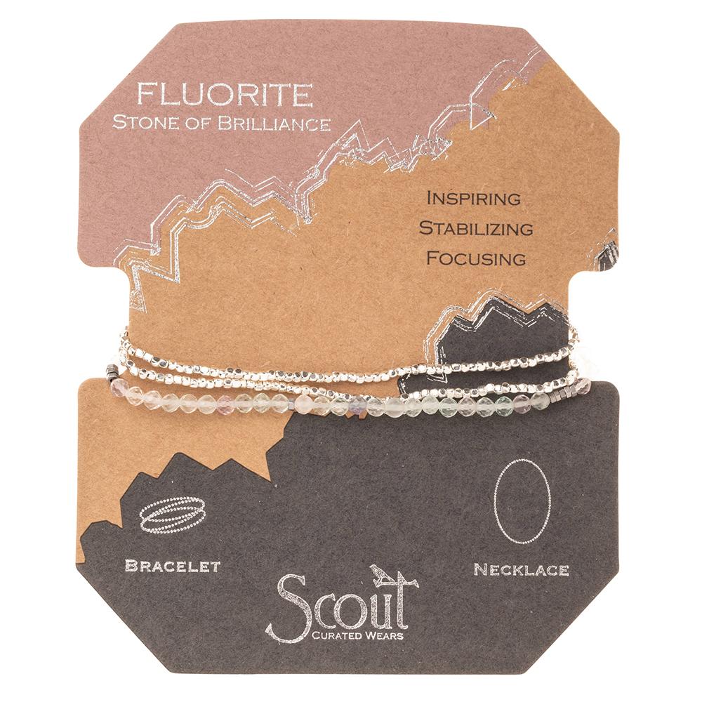 Delicate Stone Bracelet - Silver