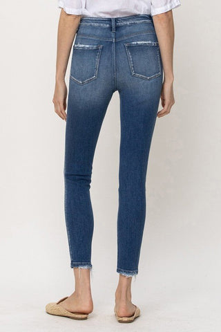 Flying Monkey High Rise Crop Skinny - Bray and Em Boutique