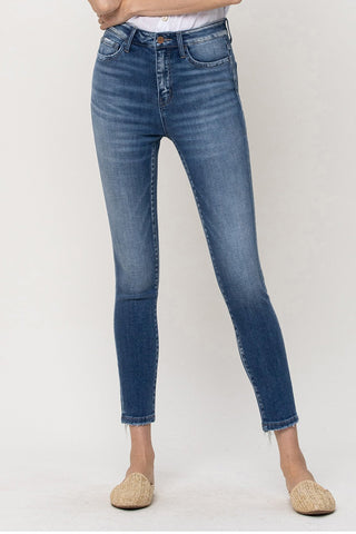 Flying Monkey High Rise Crop Skinny - Bray and Em Boutique