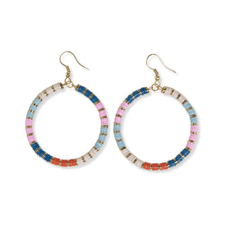 Fonda Sequin Bead Hoop Earring - Bray and Em Boutique