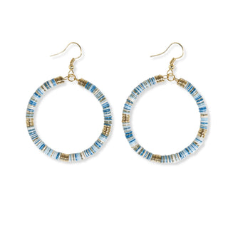 Fonda Sequin Bead Hoop Earring - Bray and Em Boutique