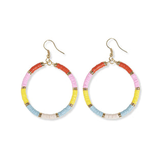 Fonda Sequin Bead Hoop Earring - Bray and Em Boutique