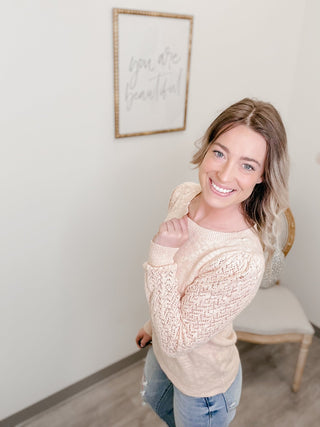 Fortunate For You Sweater Top - Bray and Em Boutique