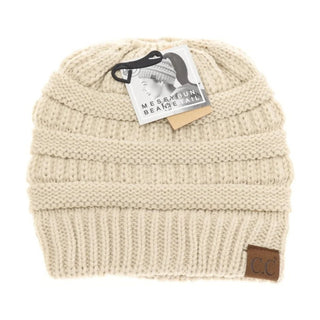 Fuzzy Lined Solid Classic Tail Beanie - Bray and Em Boutique