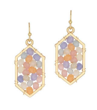 Geometric Beaded Earrings - Bray and Em Boutique