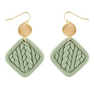 Geometric Clay Earrings - Bray and Em Boutique