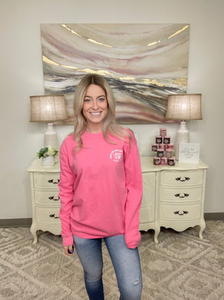 Glamping Collage Long Sleeve Graphic Tee - Bray and Em Boutique