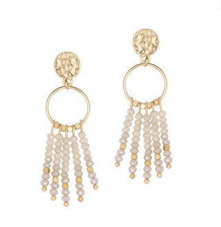 Glass Beaded Bar Earrings - Bray and Em Boutique