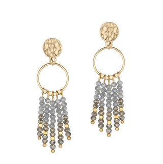 Glass Beaded Bar Earrings - Bray and Em Boutique