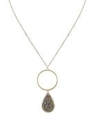Glass Teardrop Pendant Necklace - Bray and Em Boutique