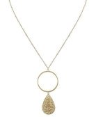 Glass Teardrop Pendant Necklace - Bray and Em Boutique