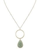 Glass Teardrop Pendant Necklace - Bray and Em Boutique