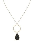 Glass Teardrop Pendant Necklace - Bray and Em Boutique