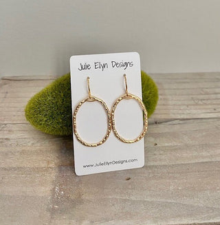 Gold Open Ovals Earrings - Bray and Em Boutique