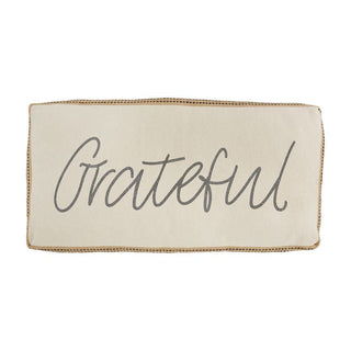 Grateful Canvas Pillow - Bray and Em Boutique