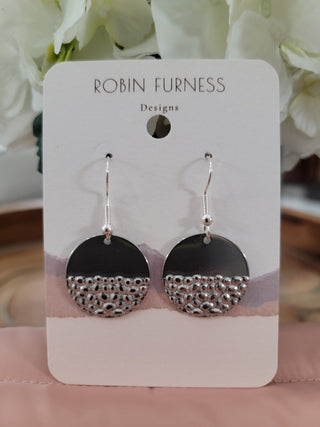 Half Bubbled Gold Earrings - Bray and Em Boutique