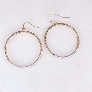 Hammered Hoops Earrings - Bray and Em Boutique