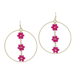 Hanging Around Flower Earrings - Bray and Em Boutique