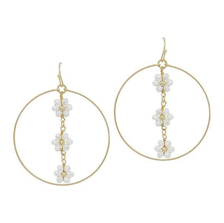 Hanging Around Flower Earrings - Bray and Em Boutique