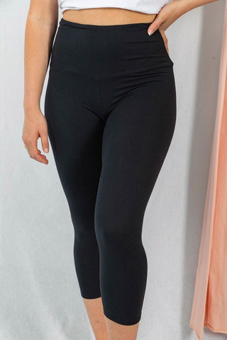 High Waist Capri Legging - Bray and Em Boutique