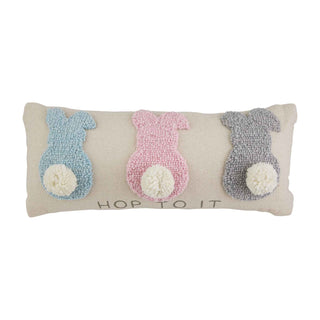 Hop To It Bunny Throw Pillow - Bray and Em Boutique
