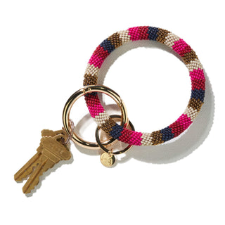 Seed Bead Key Ring- Rainbow Collection