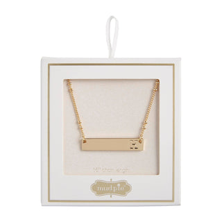 Initial Bar Necklace - Bray and Em Boutique