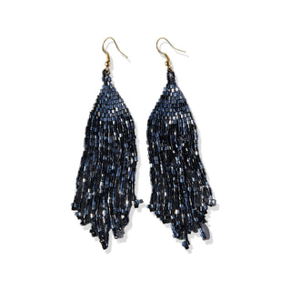 Iridescent Long Fringe Earring - Bray and Em Boutique