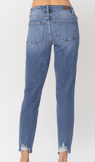 JB Navy Patch Destroy Relaxed - Bray and Em Boutique
