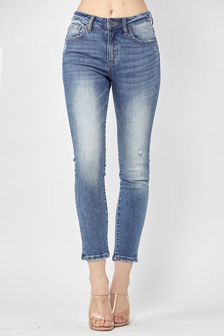 Risen Mid Rise Crop Jeans