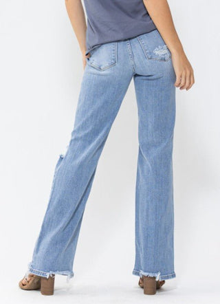 Judy Blue 90's Distressed Straight - Bray and Em Boutique